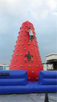 Popular Outdoor Mobile Amusement Air Challenging Games Inflatable Climbing Tower Rock Climbing Wall For Kids Indoor