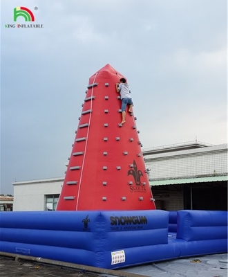 Popular Outdoor Mobile Amusement Air Challenging Games Inflatable Climbing Tower Rock Climbing Wall For Kids Indoor