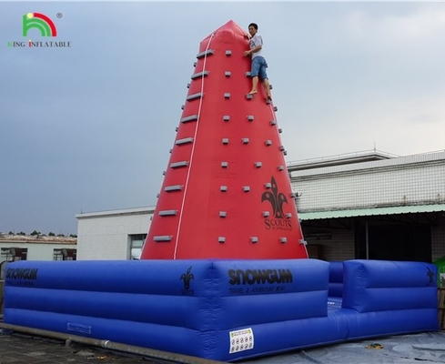 Popular Outdoor Mobile Amusement Air Challenging Games Inflatable Climbing Tower Rock Climbing Wall For Kids Indoor