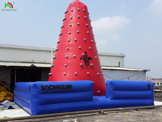 Popular Outdoor Mobile Amusement Air Challenging Games Inflatable Climbing Tower Rock Climbing Wall For Kids Indoor
