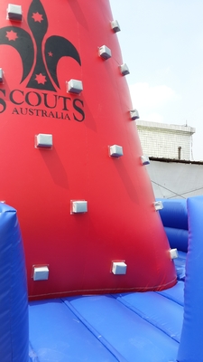 Popular Outdoor Mobile Amusement Air Challenging Games Inflatable Climbing Tower Rock Climbing Wall For Kids Indoor
