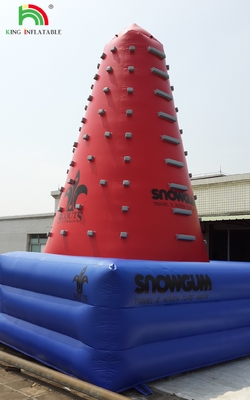 Popular Outdoor Mobile Amusement Air Challenging Games Inflatable Climbing Tower Rock Climbing Wall For Kids Indoor