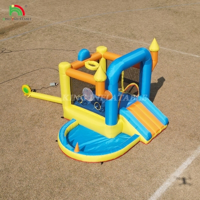 Kids Inflatable Bounce House Combo Party Toddler Inflatable Jumping Bouncy Castle With Slide Pool Basket Dartboard Trampoline