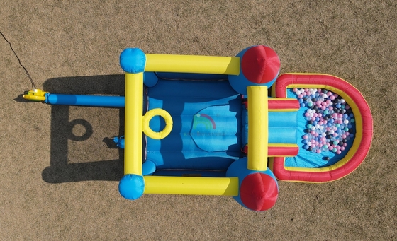 Indoor Outdoor Party Inflatable Bounce House Toddler Bounce House Combo With Ball Pit Slide Basket Trampoline