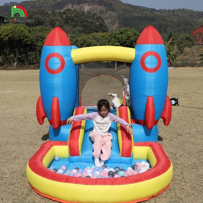 Indoor Outdoor Party Inflatable Bounce House Toddler Bounce House Combo With Ball Pit Slide Basket Trampoline