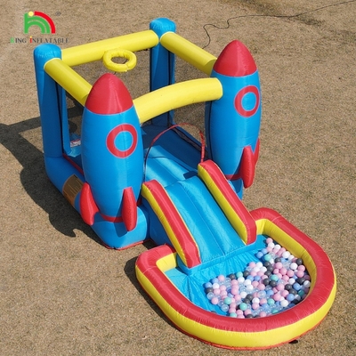 Indoor Outdoor Party Inflatable Bounce House Toddler Bounce House Combo With Ball Pit Slide Basket Trampoline