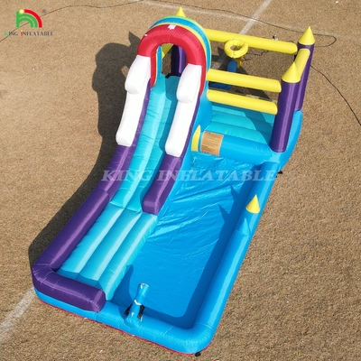 Inflatable Bounce House Combo With Slide Climbing Wall Obstacles Trampoline Ball Pit Pool