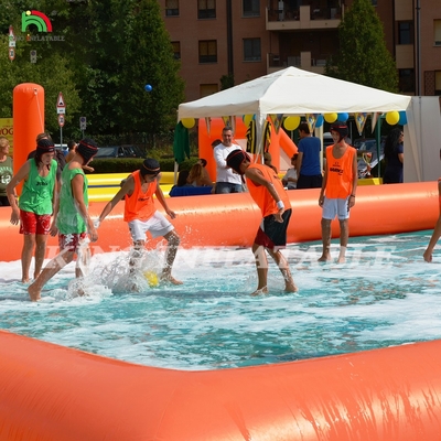 Factory Customized PVC Inflatable Football Playground Inflatable Soccer Field For Outdoor Sport Game