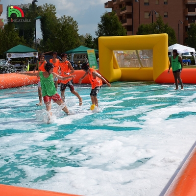 Factory Customized PVC Inflatable Football Playground Inflatable Soccer Field For Outdoor Sport Game