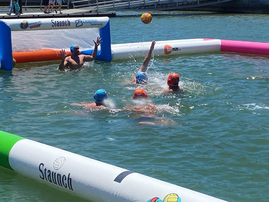 Inflatable Water Sport Game Inflatable Water Polo Soccer Field Arena Court Aqua Inflatable Soccer Court