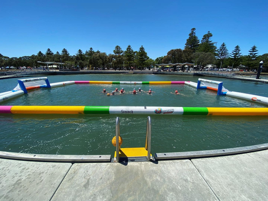 Inflatable Water Sport Game Inflatable Water Polo Soccer Field Arena Court Aqua Inflatable Soccer Court