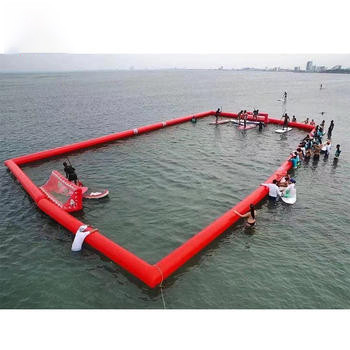 Customized Outdoor Interactive Inflatable Soccer Court Giant Water Inflatable Soccer Game Course Field Arena Court