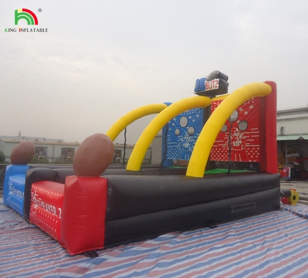 Outdoor Inflatable Fun Games Sports Quarterback Blitz Inflatable Football Toss Game