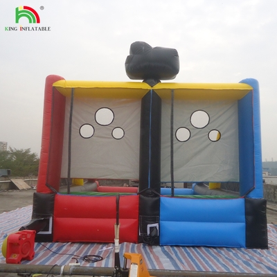 Outdoor Inflatable Fun Games Sports Quarterback Blitz Inflatable Football Toss Game
