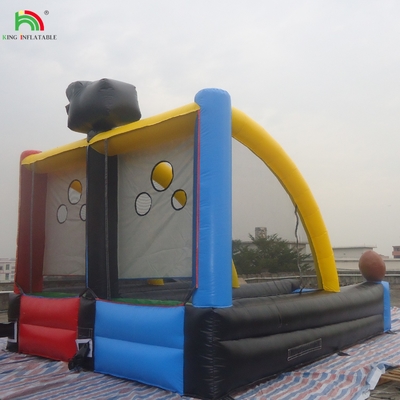 Outdoor Inflatable Fun Games Sports Quarterback Blitz Inflatable Football Toss Game