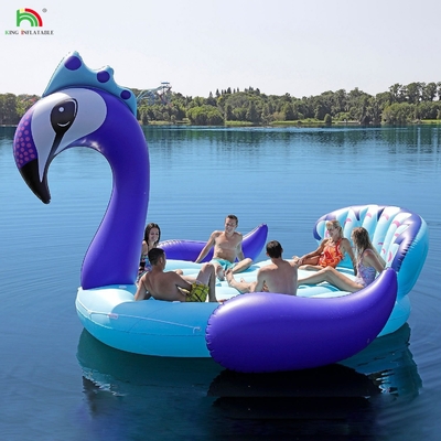 6 Person Inflatable Unicorn Water Mount Sea Lake Pool Float Water Toy Giant Unicorn Inflatable Floating Bed for Water Party