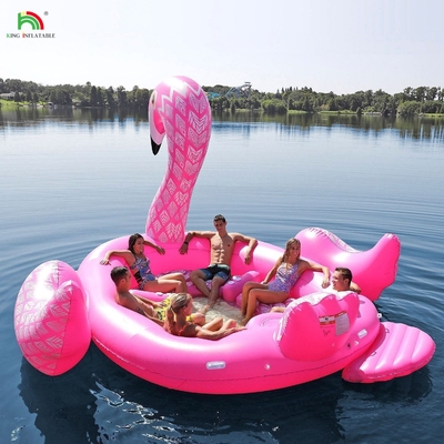 6 Person Inflatable Unicorn Water Mount Sea Lake Pool Float Water Toy Giant Unicorn Inflatable Floating Bed for Water Party