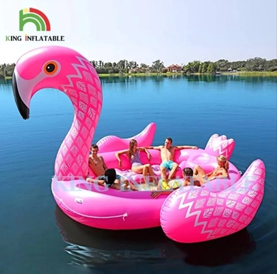 6 Person Inflatable Peacock Water Mount Sea Lake Pool Float Water Toy Giant Unicorn Flamingo Inflatable Floating Bed For Water Party