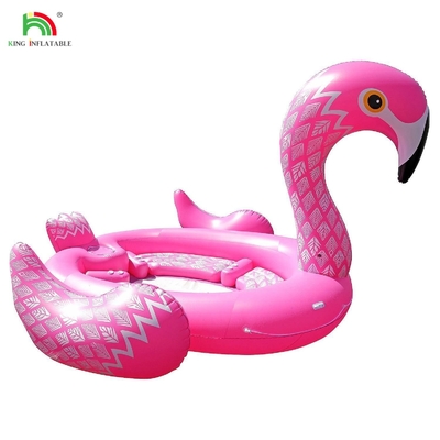 6 Person Inflatable Peacock Water Mount Sea Lake Pool Float Water Toy Giant Unicorn Flamingo Inflatable Floating Bed For Water Party