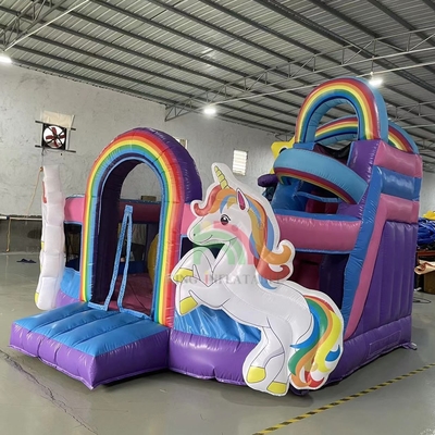 Inflatable Bouncer Combo Obstacle Course Bounce Castle House With Slides Ball Pit Climbing Obstacle Blower