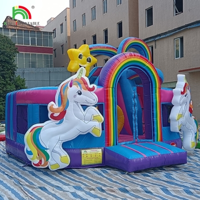 Inflatable Bouncer Combo Obstacle Course Bounce Castle House With Slides Ball Pit Climbing Obstacle Blower