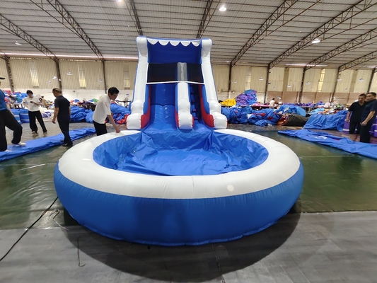Commercial Water Slide Inflatable Kids Outdoor Games Wet Dry Inflatable Water Slide With Water Splash Pool