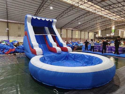 Commercial Water Slide Inflatable Kids Outdoor Games Wet Dry Inflatable Water Slide With Water Splash Pool