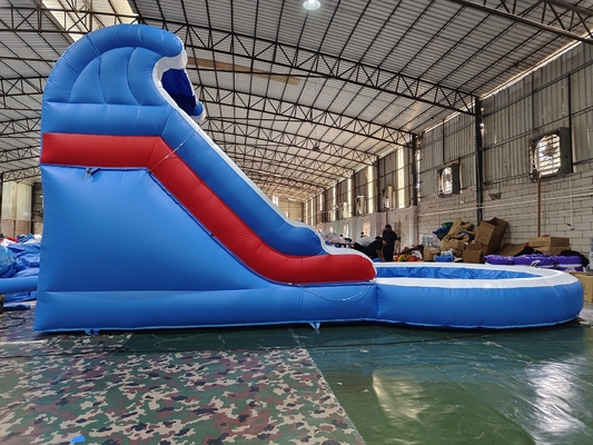 Commercial Water Slide Inflatable Kids Outdoor Games Wet Dry Inflatable Water Slide With Water Splash Pool