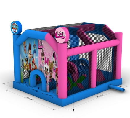 Commercial Inflatable Bounce House Castle Combo Inflatable Bouncy Jumping Castle with Obstacle Trampoline