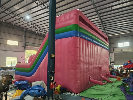 Commercial Grade PVC  Spider-Man Waterslide Inflatable Bounce House ComboObstacle Course Slide Inflatable Water Slide