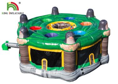 Outdoor Inflatable Human Whack - A - Mole Game With Fully Digital Priting