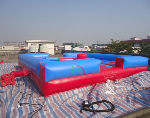 High Quality PVC Inflatable Jousting Arena Children's Gladiator Fighting Court with Sticks Includes Blower-for Trampoline Parks