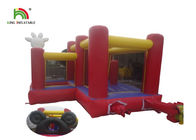 Red Softplay Mickey Cartoon Inflatable Jumper Castle Bouncer With Ocean Ball
