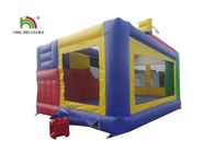 0.55mm PVC Yellow 20ft SpongeBob Inflatable Party Combo Jumping Castle For Kids