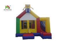 0.55mm PVC Yellow 20ft SpongeBob Inflatable Party Combo Jumping Castle For Kids