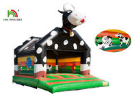 Customized 6.6*5.0*5.7m Black Cows Inflatable Bouncy Castle With EN71 Digital Printing