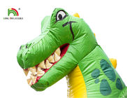 Customized Size Dinosaurs Inflatable Bounce House / Toddler Bouncy Castle With Slide