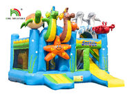 Outdoor Marine World 5.4 x 5.0m Inflatable Jumping Castle With 3 Obstacles