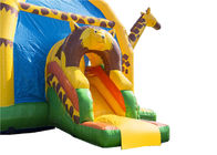 4 In 1 Giraffe Inflatable Jumping Castle With Slide And Obstacle For Outdoor