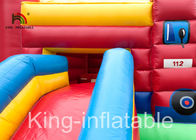 Slide Type Fire Truck Trampoline Inflatable Jumping Castle For Indoor Kids