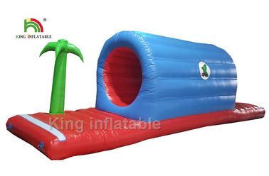 50 x 35m Red Amusement Inflatable Water Parks With 2 Years Warranty