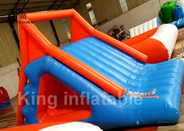 Waterproof Inflatable Water Park / Aquatic Park Playground With Trampoline For Rent