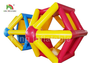 EN71 Combo Color Water Wheel Inflatable Water Roller For Water park