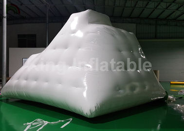 Commercial Heat Seal PVC Inflatable Water Toy / Floating Iceberg For Entertainment