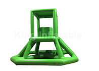 Green 16.41 FT Inflatable Water Toy PVC Climbing Lifeguard Tower With Ladder