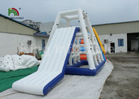 7.5 * 3.5 * 4m White Inflatable Jungle Joe Water Toys Climbing Tower For Water Park