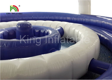 Customized 8 * 5m Waterproof Inflatable Water Toys With Tent Cover CE SGS EN71