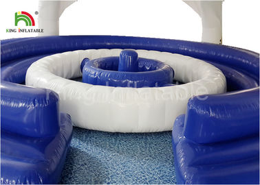 Customized 8 * 5m Waterproof Inflatable Water Toys With Tent Cover CE SGS EN71