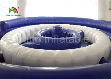 Customized 8 * 5m Waterproof Inflatable Water Toys With Tent Cover CE SGS EN71