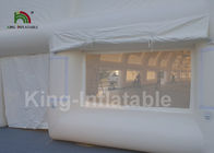 Water - Proof PVC 40 * 10m White Giant Inflatable Cube Tent For Wedding Parties